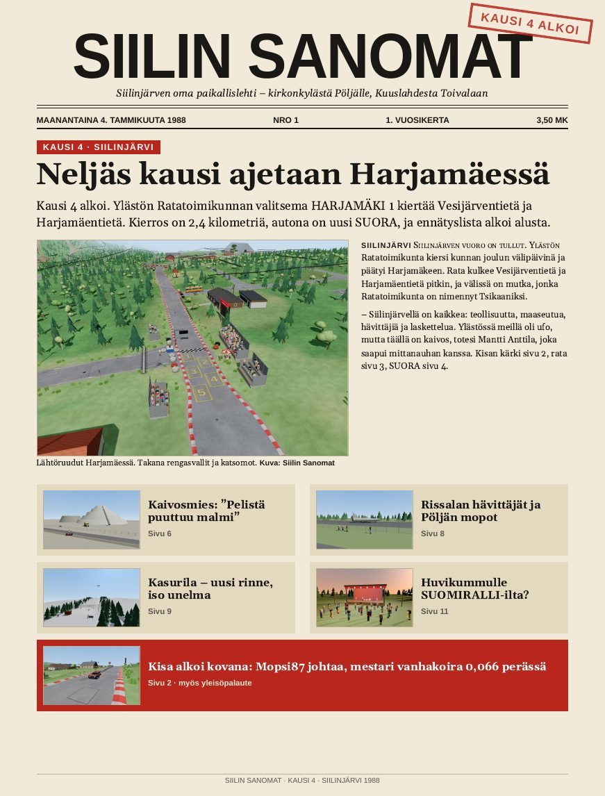 Siilin Sanomien etusivu
